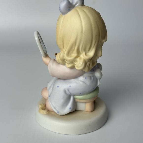 Precious Moments Little Girl Mirror Collectables Exclusive Vintage 1996 Figurine - Picture 4 of 6